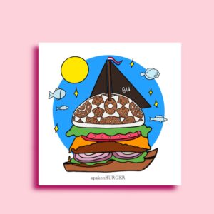 Postkaart spakenBURGER