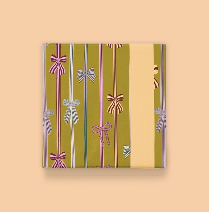 Inpakpapier - Strikjes Olive - Afbeelding 2