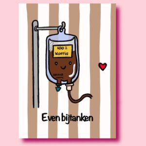 Postkaart “Even bijtanken”