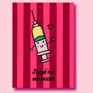 Postkaart “Jij gaf me een boost”