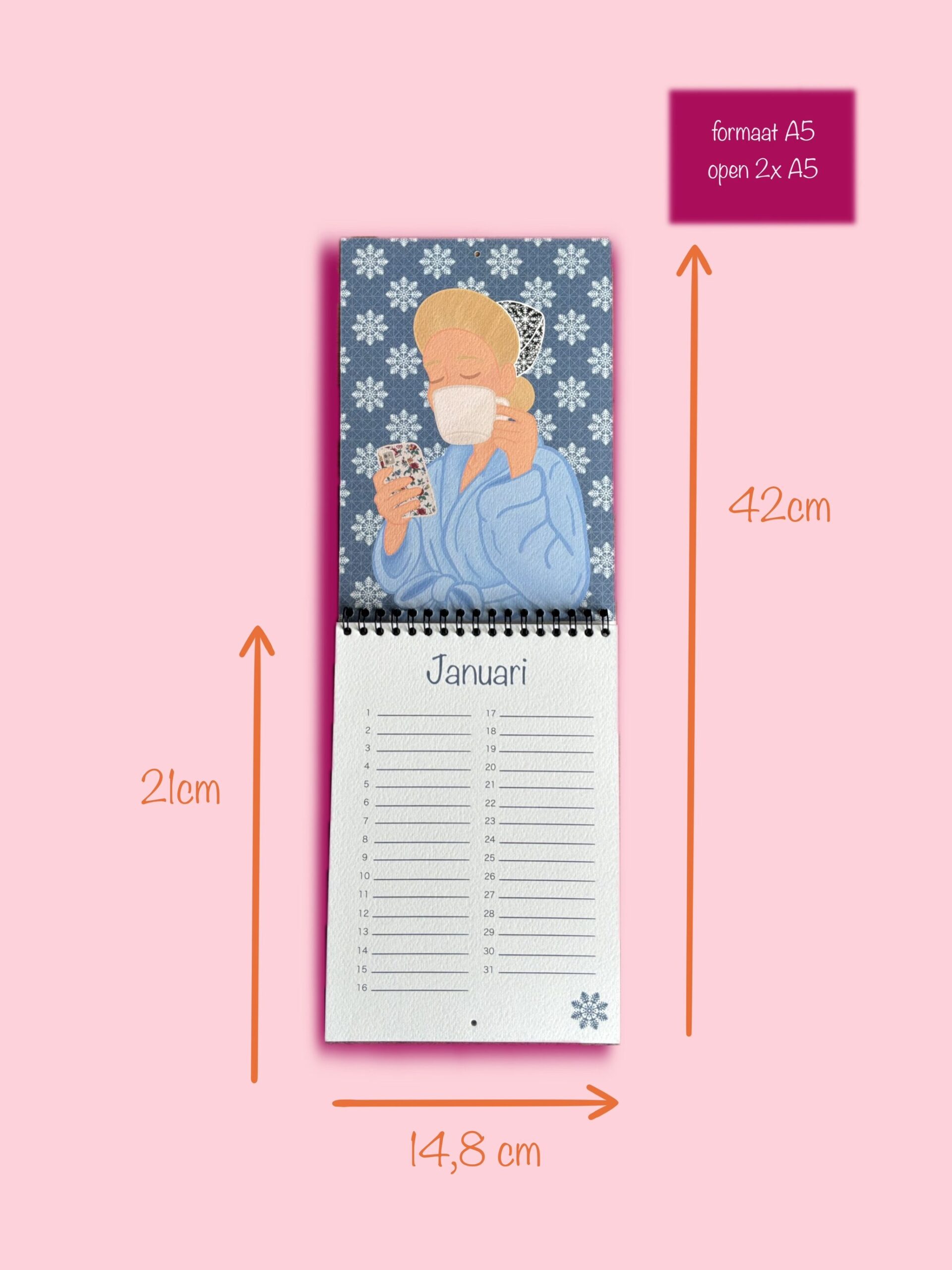 Leuke Verjaardagskalender Spakenburgse Wiefen vrouwen - Afbeelding 2